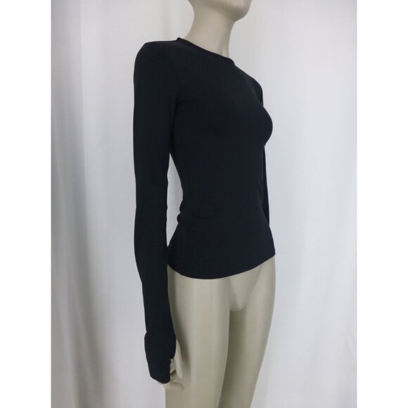 Khy Long Sleeve Thumb Whole Compressed Workout Top (Size S) - Picture 4 of 9